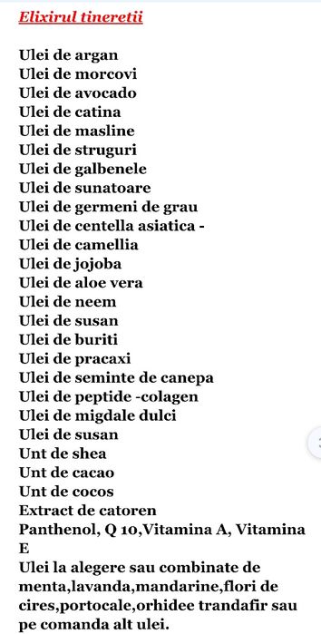 Vand ulei corp, bronzare  - Elixirul Tineretii - facut 100%din 30 ulei