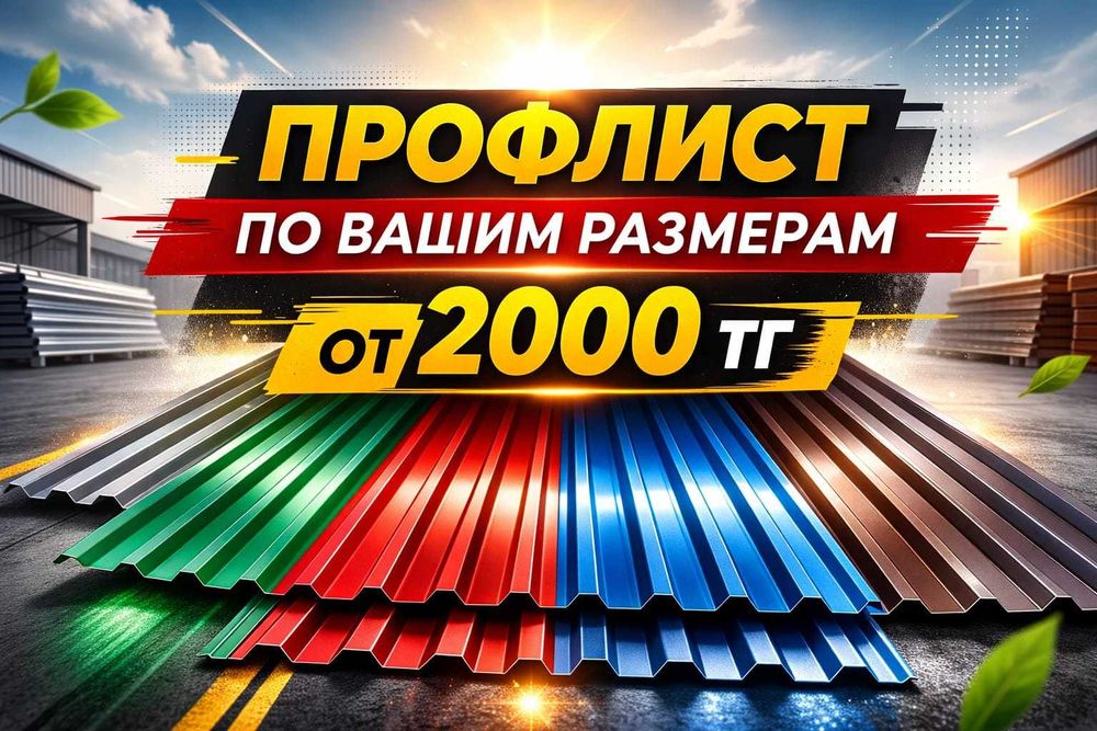 Профлист Профнастил  С-15 С-21 по вашим размерам