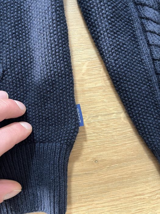 Gant Cable Knit Zip Cardigan размер L