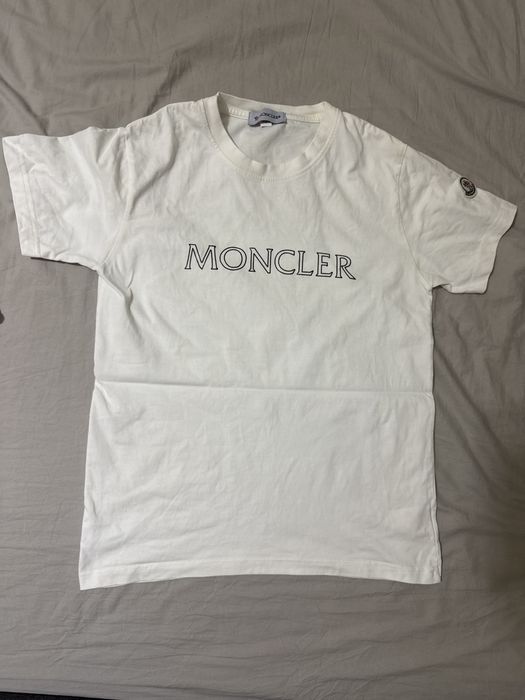 Moncler бяла тениска – нова, размер M (fit S)