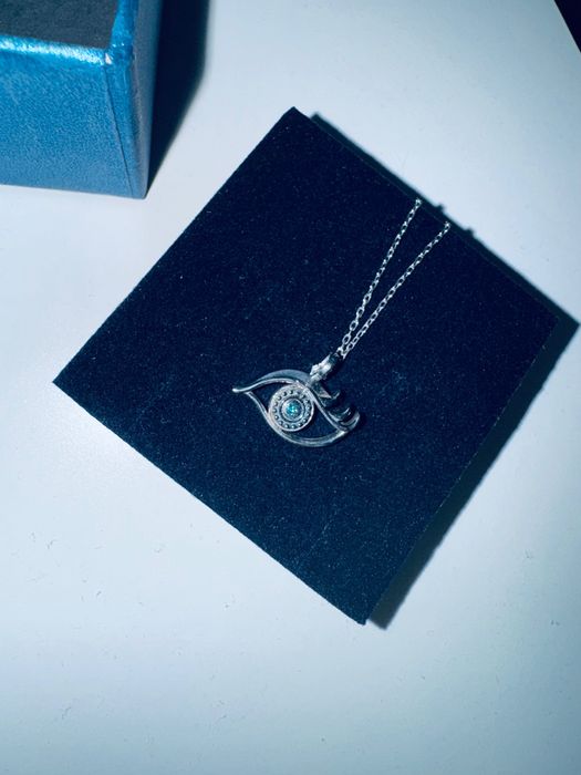 Сребърно колие “Синьо око” от Blue Diamond