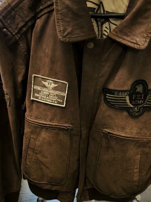 Air- force пилотско яке, кожено