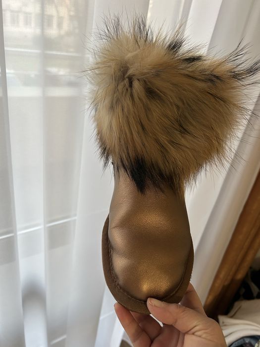 Боти с естествен косъм лисица