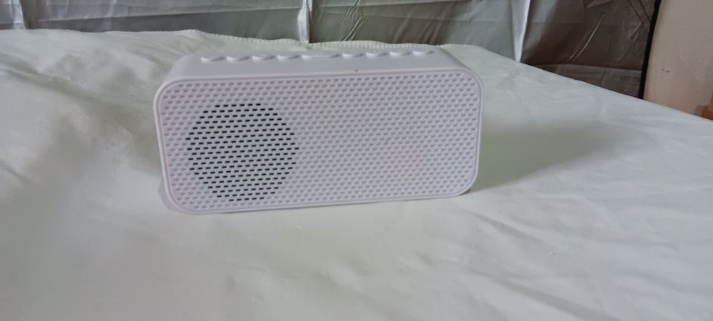 Ceas digital cu alarma, Bluetooth, 2 alarme, display temperatura, negr