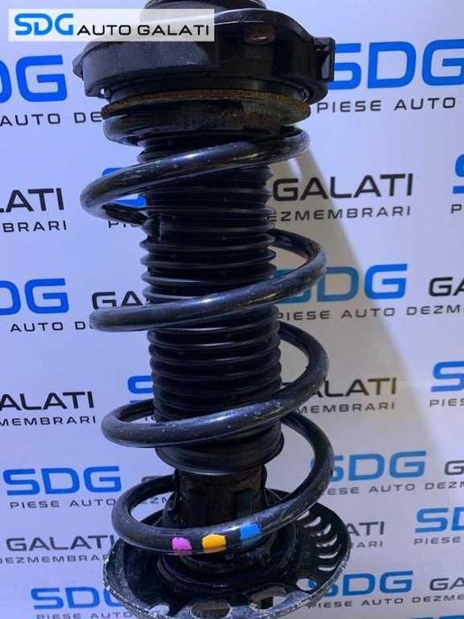 Amortizor Telescop Complet cu Arc si Flansa Fata Dreapta VW Golf 5 1.9 TDI 2004 - 2008 Cod 1K0413031BF [LS0700]