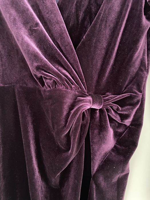 Rochie peste genunchi catifea