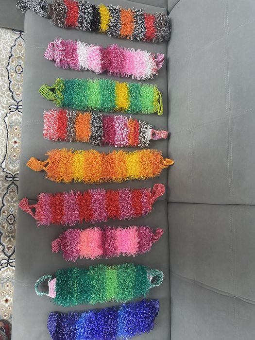 Мочалки ручной вязки