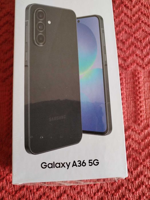 Galaxy A36 нов, черен в оригинална опаковка, защитно фолио