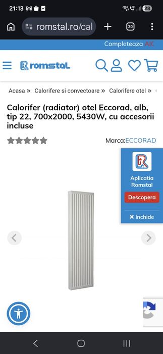 Calorifer vertical