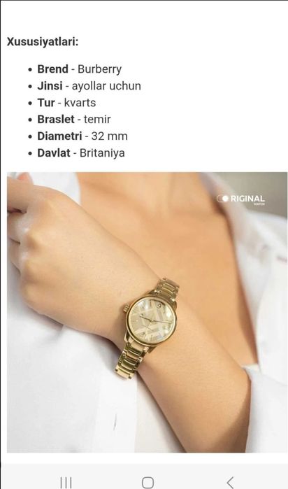 BURBERRY soat orginal