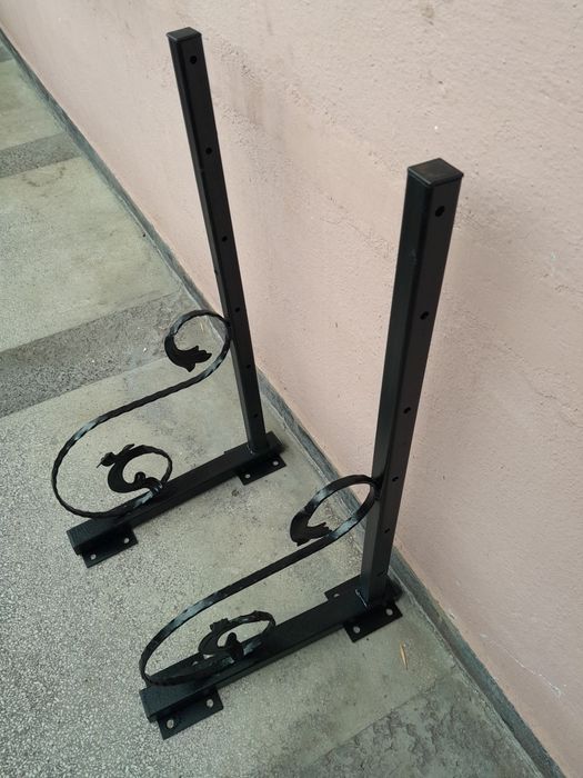 Метален стенен сушилник за дрехи – ръчна изработка, комплект 2 бр