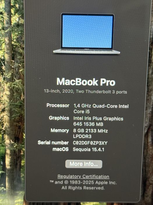 лаптоп Macbook Pro 13” A2289
