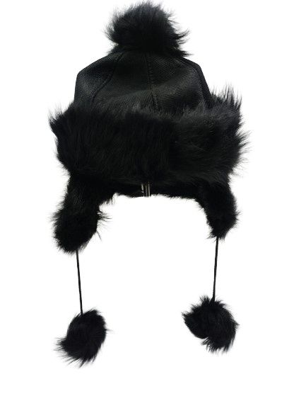 Шапка от Естествен косъм и кожа