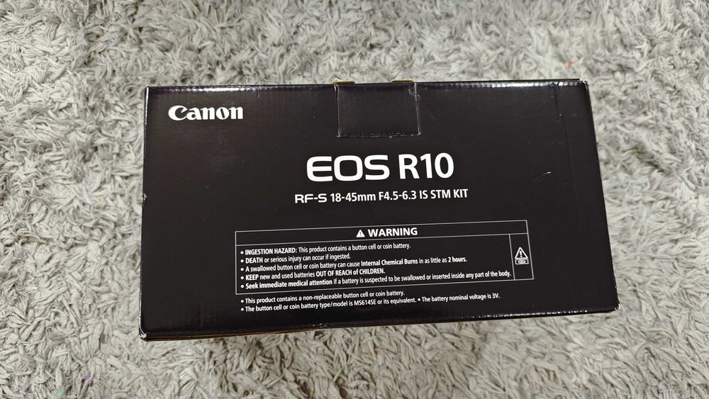 Cameră foto Canon - EOS R10, RF-S 18-45mm, F4.5-6.3 IS STM KIT, Black