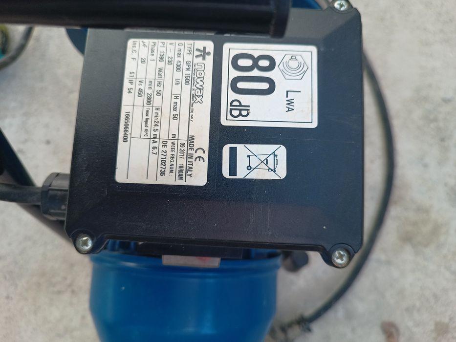 Vând pompa de apa nowax GPN 1500