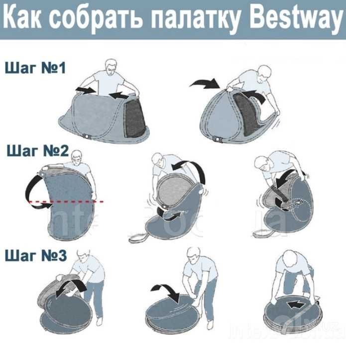 Палатка 2х местной BW-68086 Razmer-235х100х145 см Доставка бесплатно