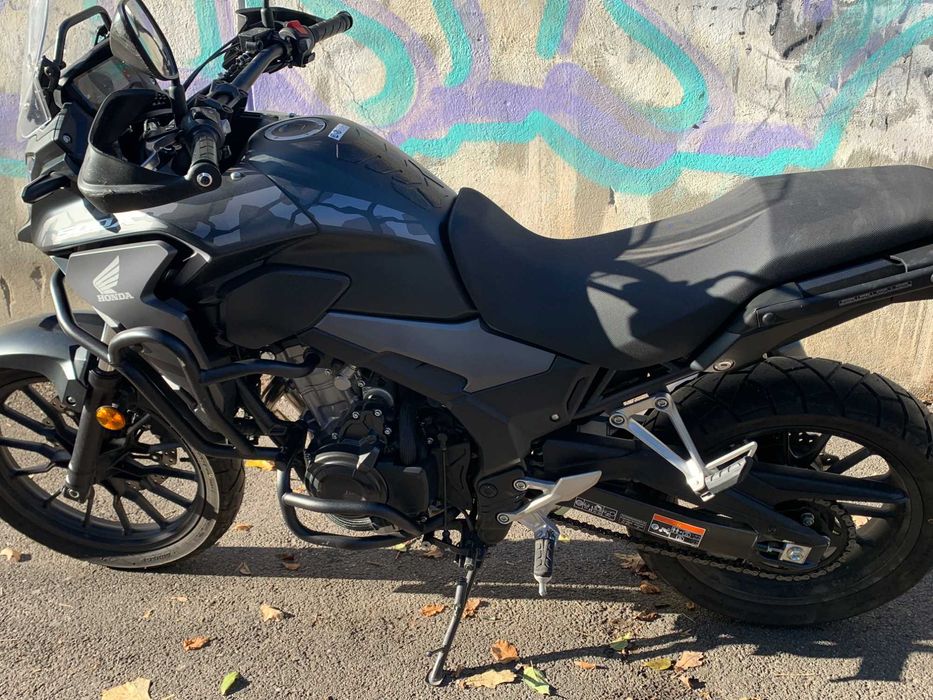 Vand Honda CB500X, rulata putin, topcase, crash guard