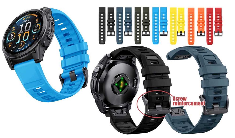 Високо качество каишка 26mm Garmin Fenix 8 51mm, 7x, 6X, 5X