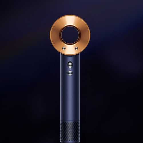 Uscator de par Dyson HD07 Supersonic, 4 setari de temperatura, Albastru de Prusia/Cupru