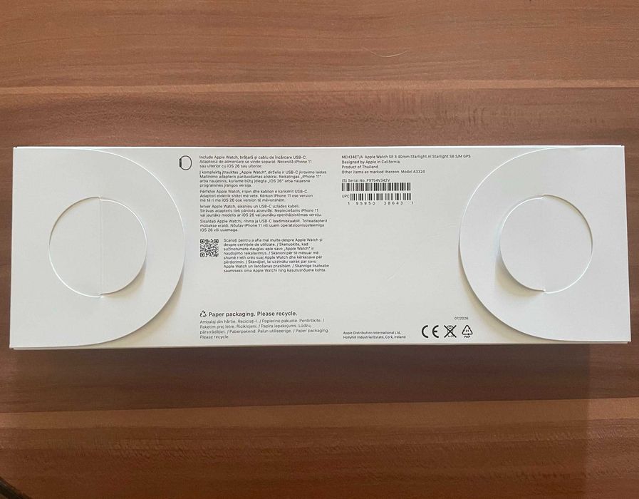 Apple Watch SE 3 GPS 40 mm S/M NOU