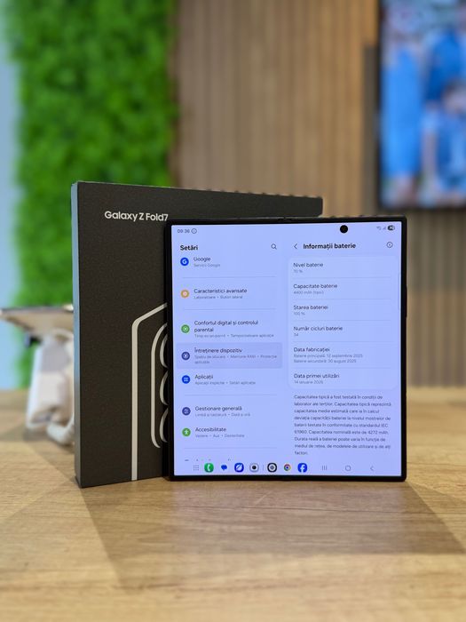 Samsung Galaxy Fold 7 256Gb/Baterie 100%/Garantie 12 luni @atsgsm.ro