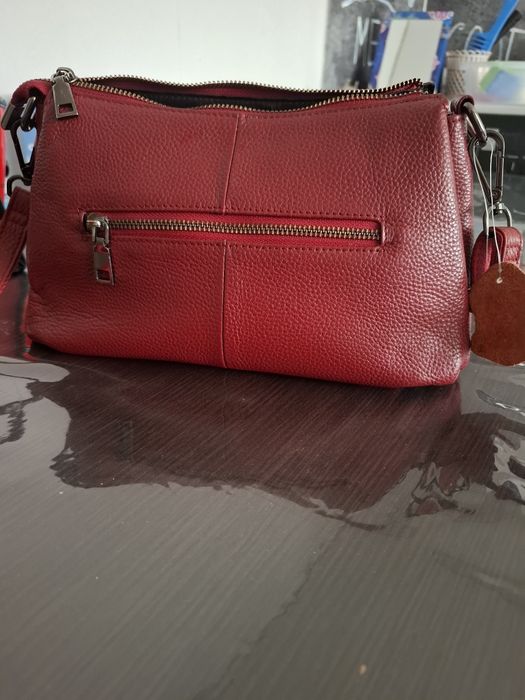 Кожаная сумка женская