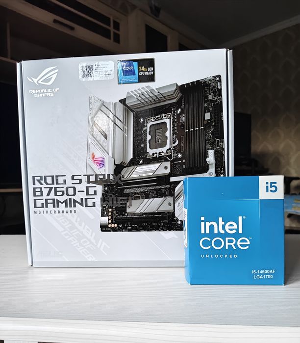 Core i5 14600kf+ASUS rog strix B760-G GAMING WIFI