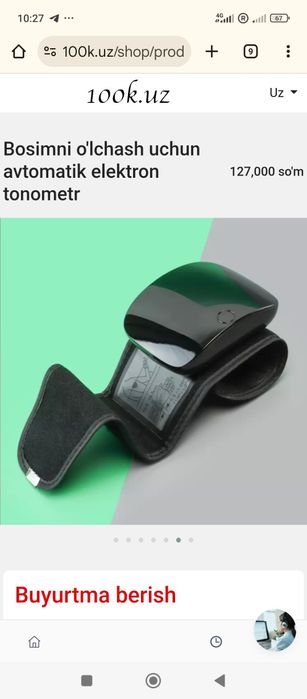 Bosim o'lchash uchun automatic tonometr