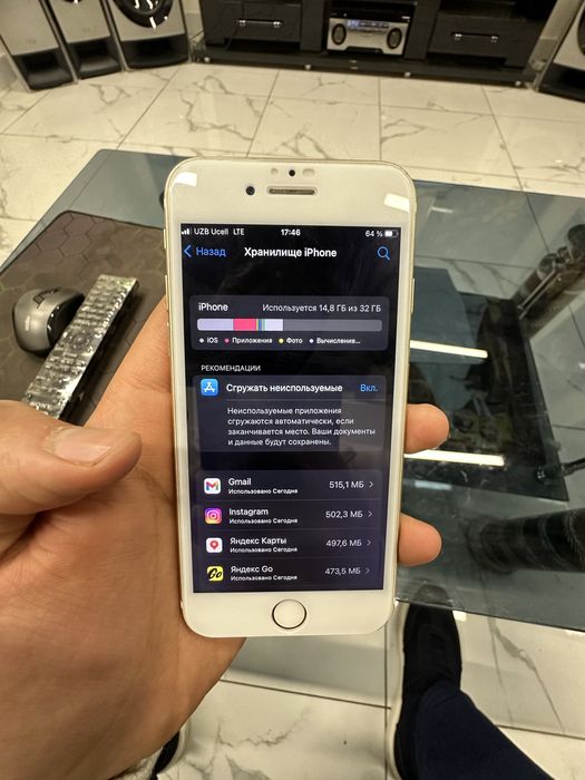 Iphone 7 32GB 100% ёмкость каробка документ есть