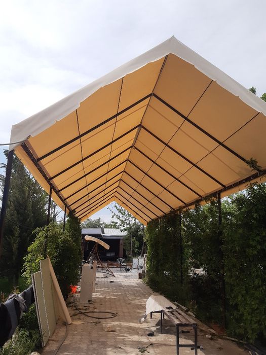 Баннер тент банер установка бассейн закрыть солнце защита сетка юта