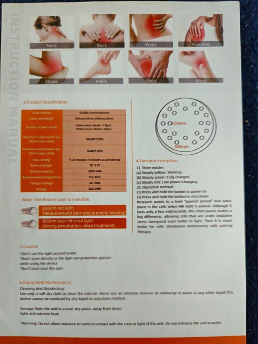 Laser fizioterapie medical portabil Pret Fix