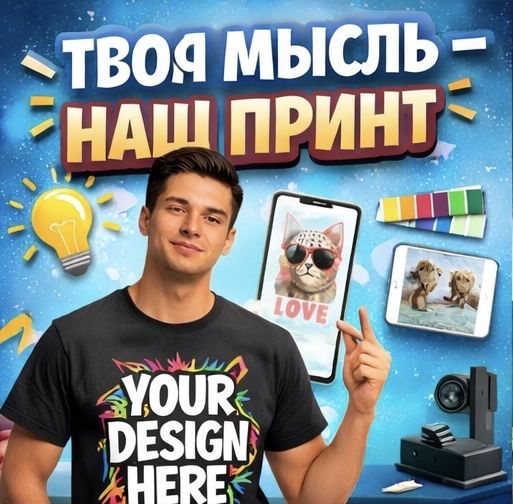 Печать на Фудболки кружки кепки и термос Fudbolkaga  pechat qilish