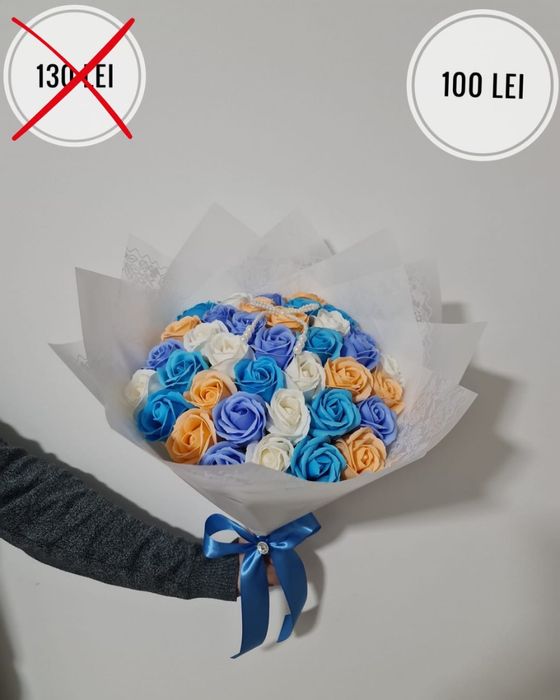 Buchete cu trandafiri din săpun - PREȚ MIC