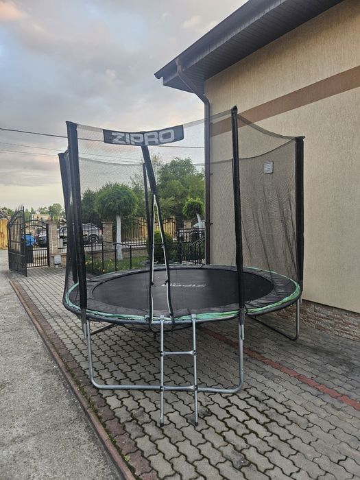 Trambulina Zipro Jump Pro, cu plasa de protectie exterioara, 312 cm