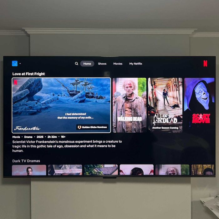 Телевизор Sharp LC75GP7265E, 75”, QLED, 4K, Ultra HD, Google TV, Черен