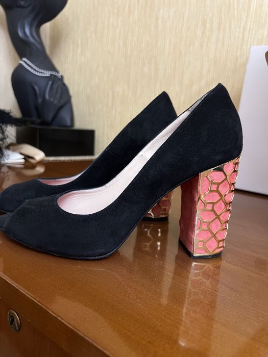 Туфли Италия замша .