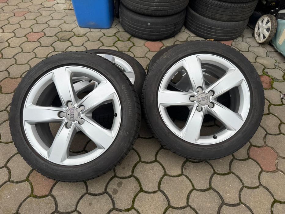 Set jante originale Audi R18 + cauciucuri Continental 225/50 R18