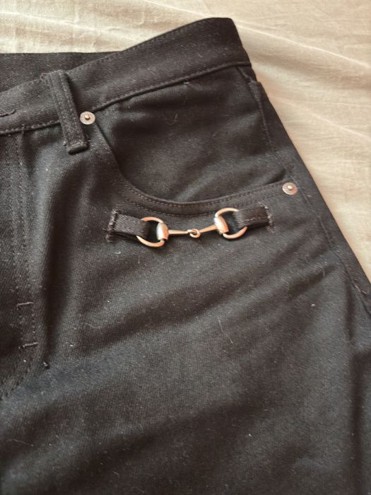 Black Horsebit Jeans Demna 34