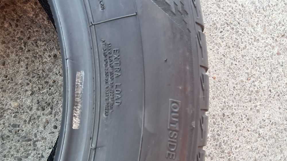 4 anvelope vara Bridgestone 255/55/18,dot 2022