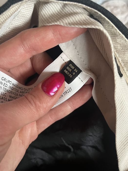 Massimo Dutti, pantaloni lână de costum, verde închis, talie medie