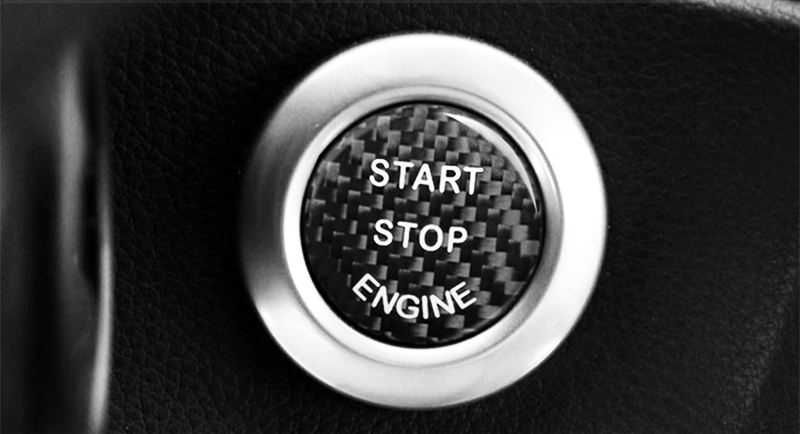 Carbon старт-стоп стикер: BMW E60 2004-10г