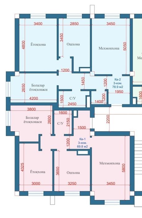 ЖК Каштан 6 хона