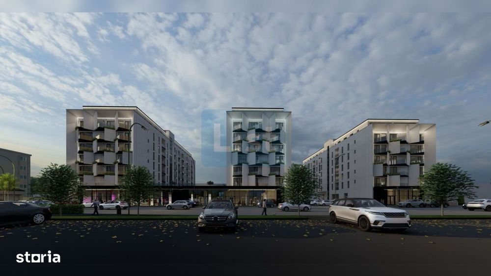Apartament de vanzare in bloc nou, 3 camere, etaj 2, lift, comision 0%