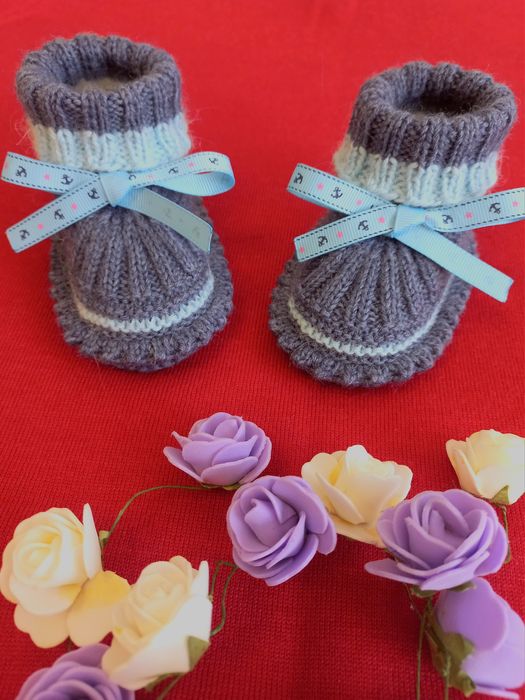 Пинетки на малыша, пинетки для новорождённых.