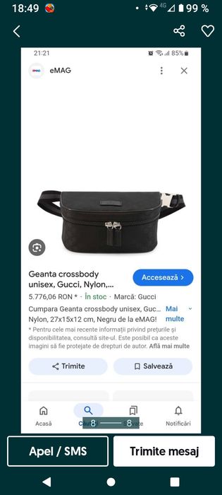 Borsetă Gucci Neagră