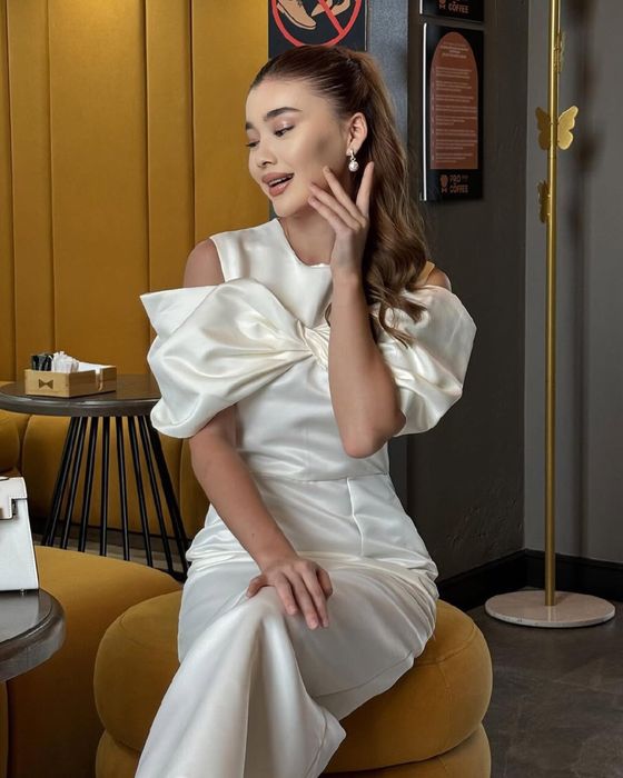 Көйлек, платье вечернее белый