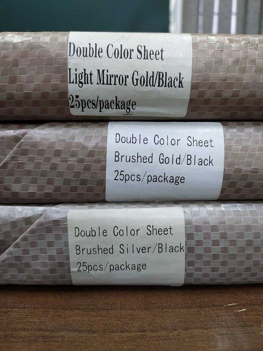 ABS-пластик для лазерной гравировки | Серебро царапанное / Чёрный