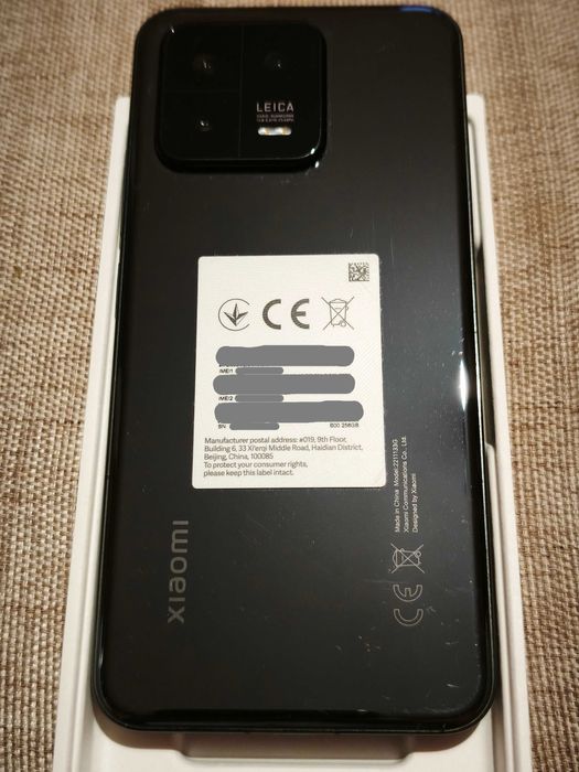 Xiaomi 13 5G Black 8GB RAM / 256GB ROM