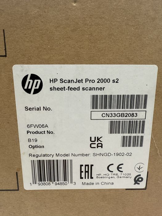 Scanner HP Scanjet Pro 2000 s2 Produs Nou Sigilat