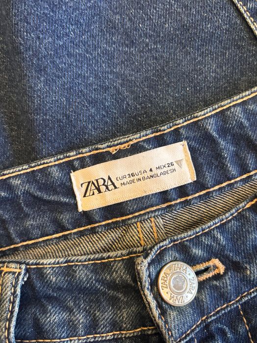 Тъмно сини дънки Zara